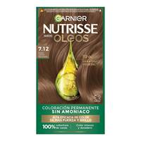 COLORACIÓN SIN AMONIACO NUTRISSE OLEOS TONO 7.12 RUBIO CENIZO NACARADO