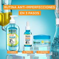 Rutina completa anti-imperfecciones Garnier Express Aclara
