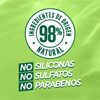 Producto anti-frizz con 98% de ingredientes naturales