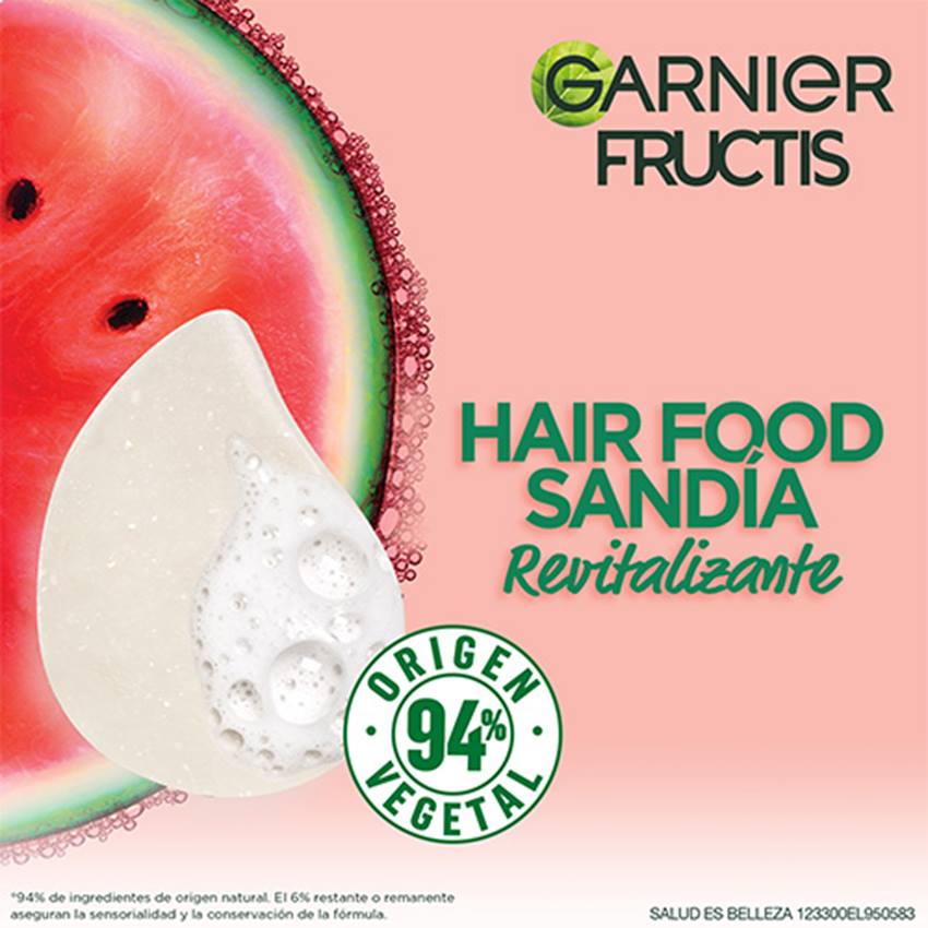 Hair Food Shampoo en Barra Sandía Garnier Uruguay