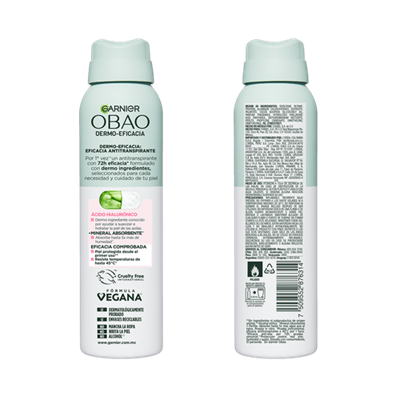 Garnier Obao Dermoeficacia Aerosol Hialurónico Back Shot