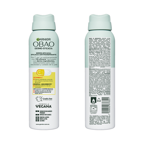 Garnier Obao Dermoeficacia Aerosol Vitamina C Back Shot