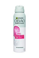 Garnier Obao Dermoeficacia Roll On Zinc 5 en 1 Multibeneficios Antibacterial Antitranspirante Eficacia Vegano Crueltyfree Sin Alcohol No irrita la piel Front Shot