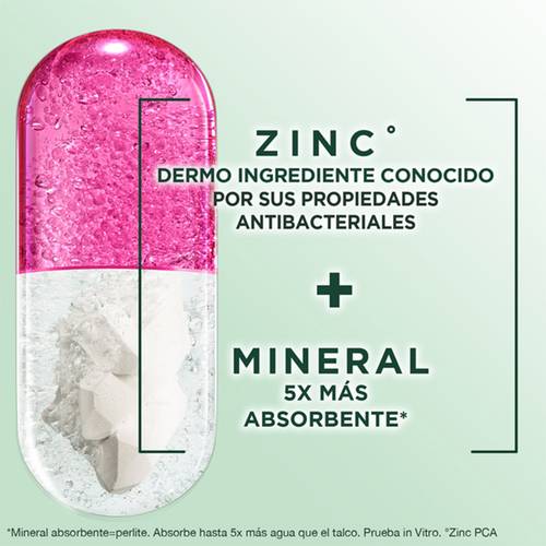 Garnier Obao Dermoeficacia Aerosol Zinc Beneficios Protección Multibeneficios Antibacterial Dermoingrediente